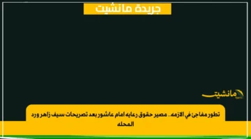 تطور مفاجئ في الأزمة.. مصير حقوق رعاية إمام عاشور بعد تصريحات سيف زاهر ورد المحلة
